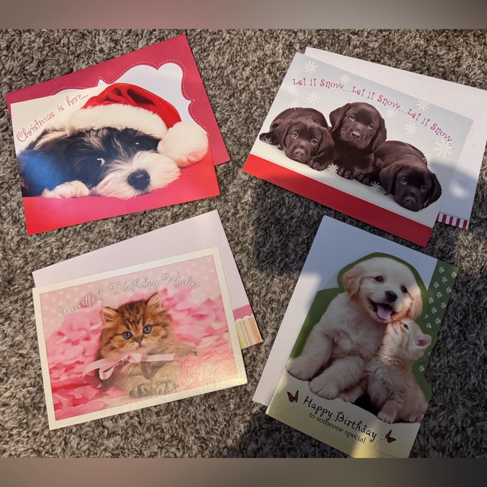 Mystery Box Christmas & Birthday Cards 100+ Pieces